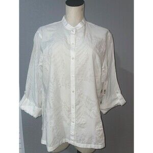 Liz Claiborne White Button Down Shirt